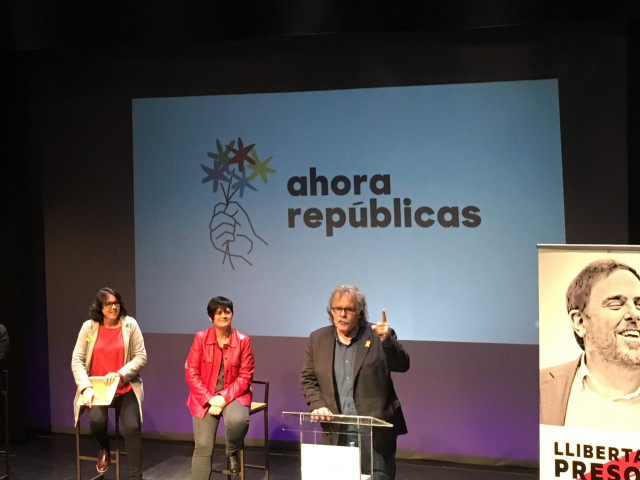 ERC, BNG y EH Bildu presentan la coalición Ahora Repúblicas a las europeas contr