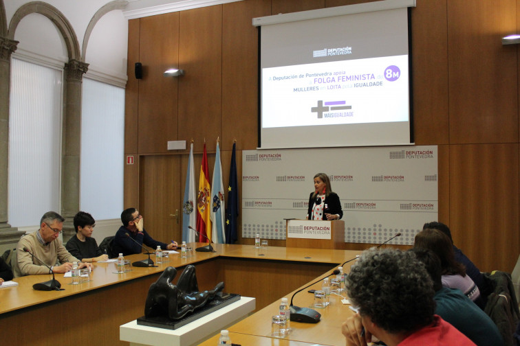 La presidenta de la Diputación de Pontevedra anima a las mujeres a sumarse a la huelga feminista
