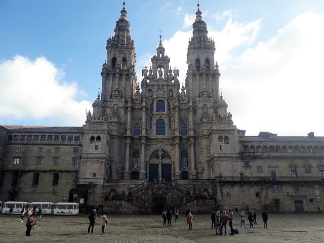 Catedral de Santiago de Compostela, fachada de la plaza del Obradoiro