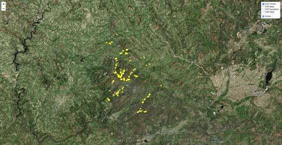 Las alvarizas de O Courel, accesibles por primera vez en visor cartográfico