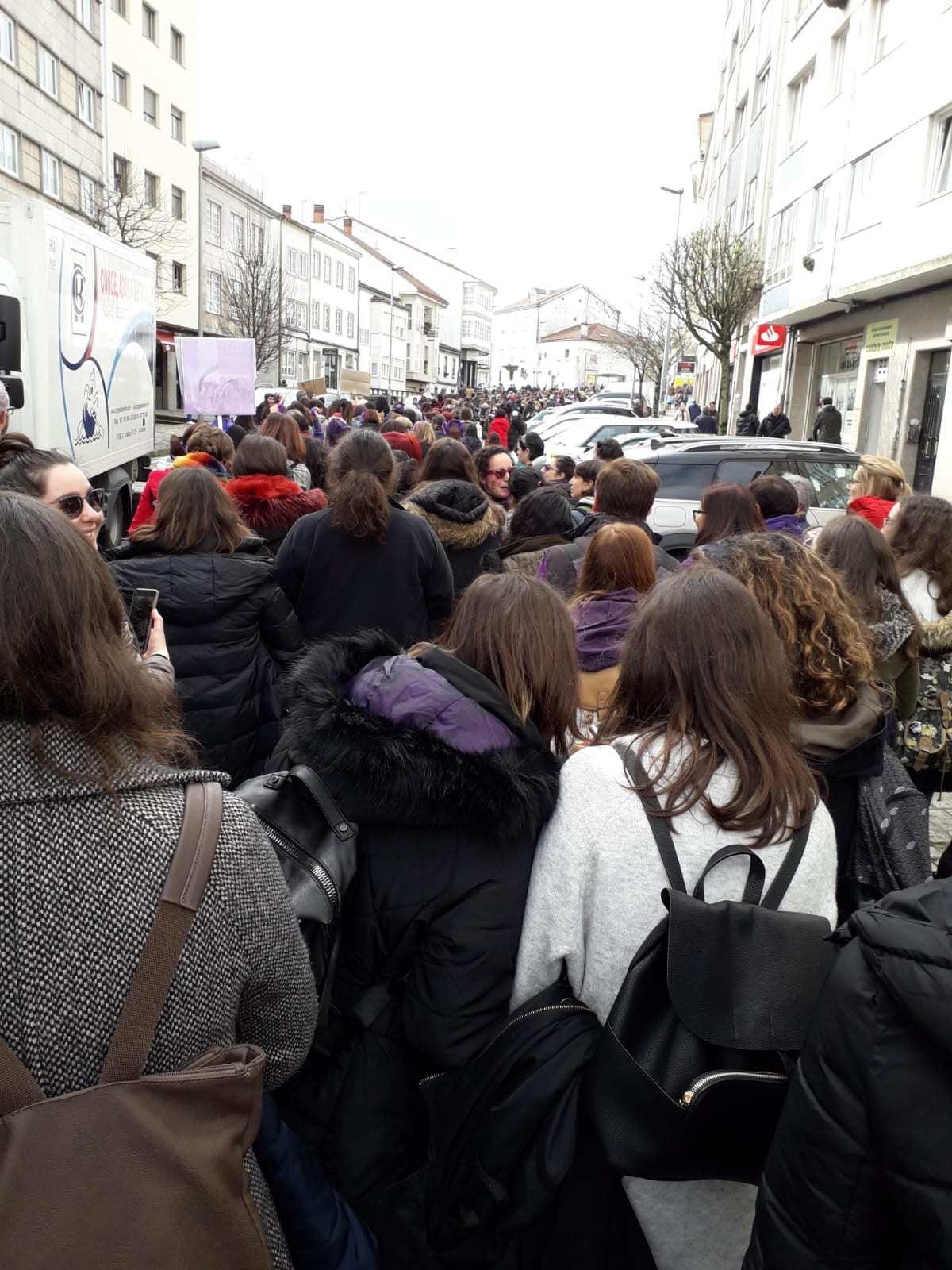 Treboada feminista barrio de san pedro santiago de compostela 9m