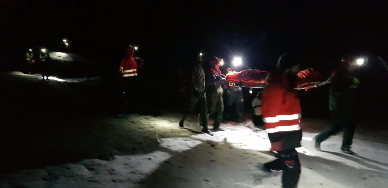Rescate de 25 excursionistas gallegos incapaces de bajar de una montaña