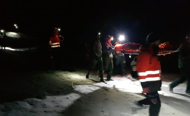Rescate de 25 excursionistas gallegos incapaces de bajar de una montaña