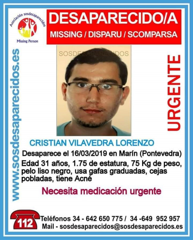 Buscan a un joven de 21 años desaparecido en Marín (Pontevedra) desde el pasado