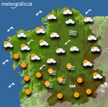 Predicións meteorolóxicas para este xoves en Galicia: Ceo despexado e temperatur