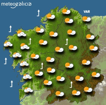 El tiempo el sábado en Galicia: La Semana Santa empieza sin lluvias, al menos hasta la tarde