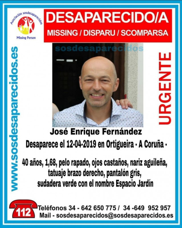Buscan a un vecino de Ortigueira (A Coruña), de 40 años, desaparecido desde este viernes