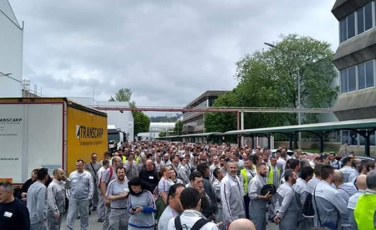La huelga en la fábrica de Citroën PSA Vigo para la fábrica 