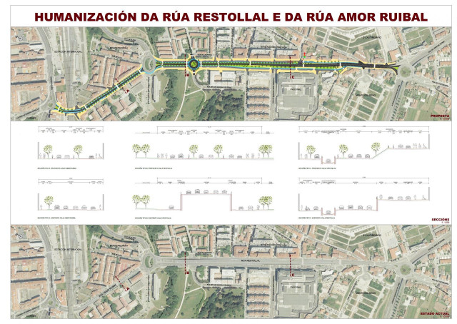 26M.- Bugallo (Psdeg) Promete Transformar O Restollal Y Amor Ruibal De Santiago En Una Avenida Urbana