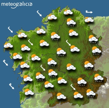 Predicciones meteorológicas para este jueves en Galicia: Cielo parcialmente cubierto y temperaturas en descenso