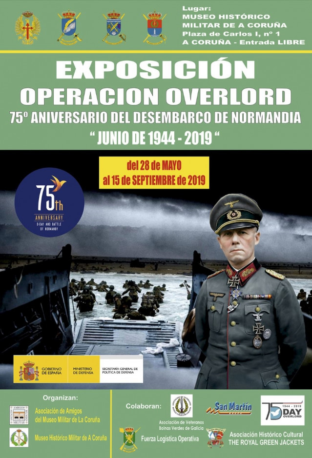 El Museo Histórico Militar de A Coruña inaugura este martes una muestra sobre el desembarco de Normandía