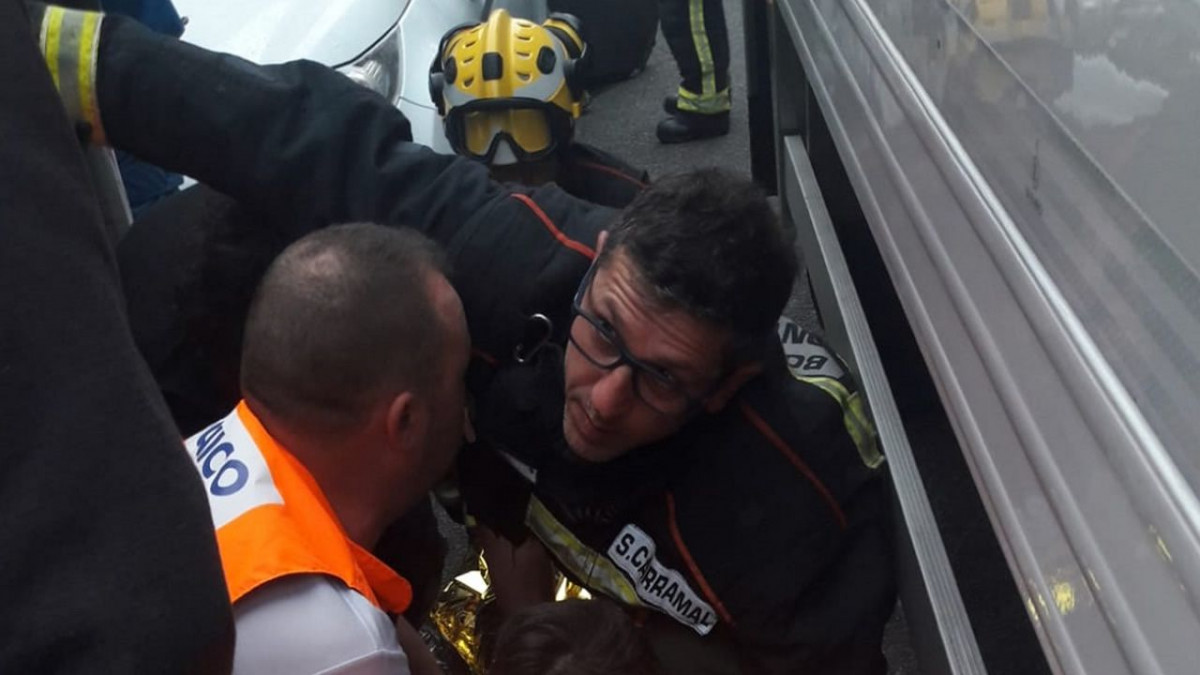 ATROPELLO NIÑA POIO CAMION