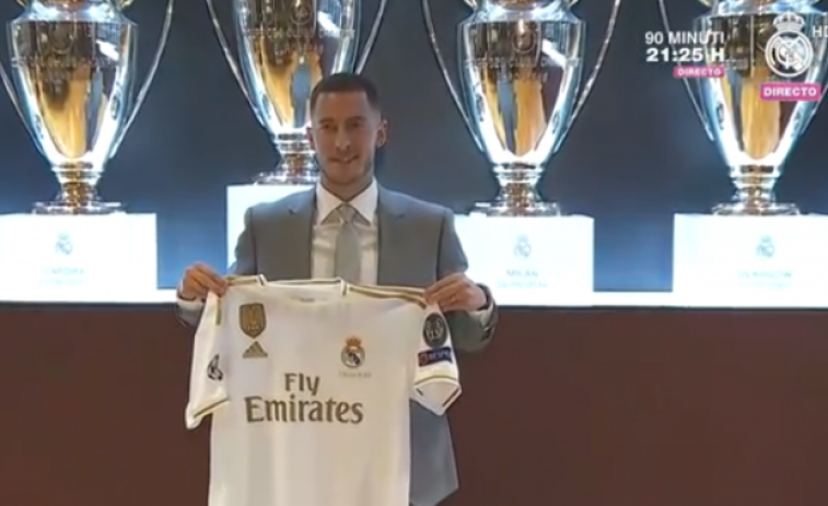 El Real Madrid presenta a Eden Hazard, su fichaje estrella del verano