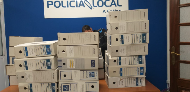 La Guardia Civil se incauta de vídeos del Ayuntamiento de A Cañiza tras la denuncia por la retirada de documentos