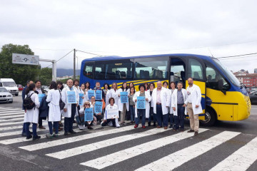 OMEGA MEDICOS HUELGA MANIFESTACIÓN VIGO