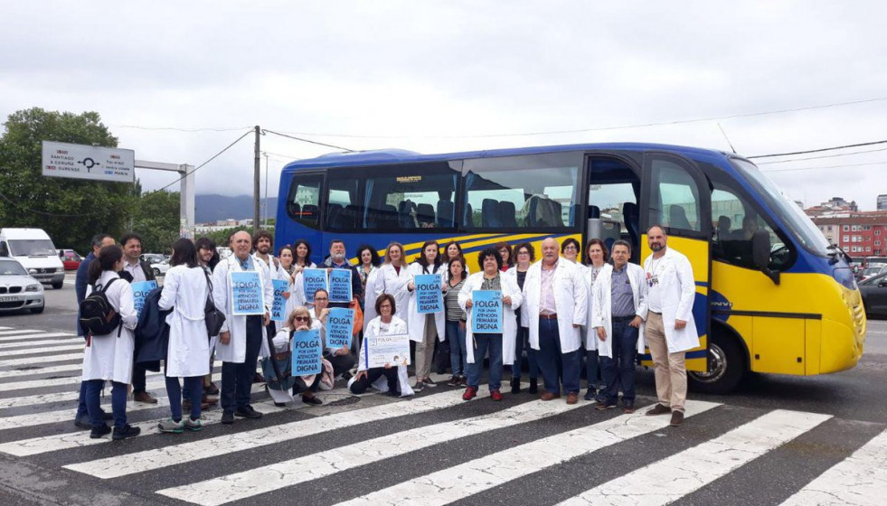 OMEGA MEDICOS HUELGA MANIFESTACIÓN VIGO