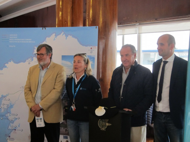 TURISMO.- Turoperadores de distintos países recorren el Camino de Santiago por mar a través de las Rías Baixas