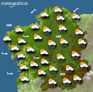 Predicciones para el martes 25 de junio en Galicia.