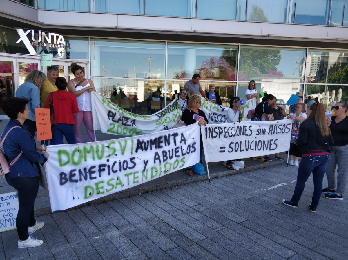 Domusvi protesta trabajadoras