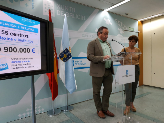 El delegado de la Xunta de Galicia en Lugo, José Manuel Balseiro, en rueda de prensa.