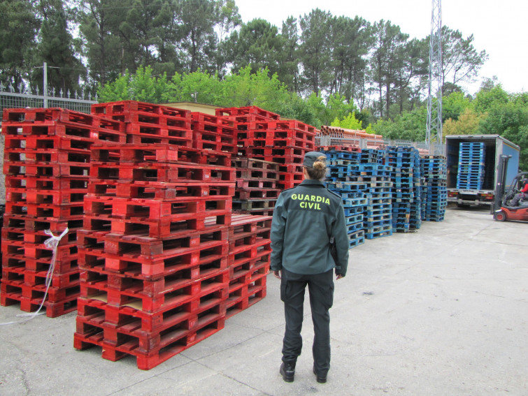 Detenido 'El ladrón de palés' y recuperados más de medio millar de palés sustraídos