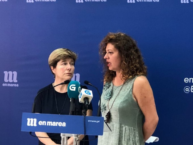 Las viceportavoces de la dirección de En Marea, Ana Seijas y Mariló Candedo