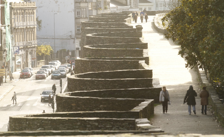 ​Descubren escaleras de la época romana en una excavación en la Muralla de Lugo