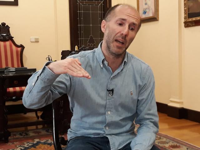 El alcalde de Ourense, Gonzalo Pérez Jácome, en una entrevista con Europa Press.