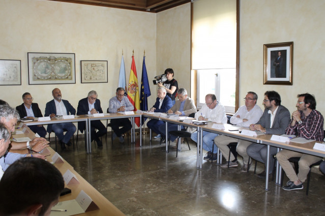 Imagen de la reunión de la Comisión de seguimiento del Barbaña.