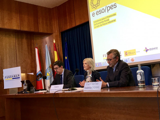 La secretaria xeral de Emprego, Covadonga Toca, en la presentación del Observatorio da Economía Social no Sector Pesqueiro.