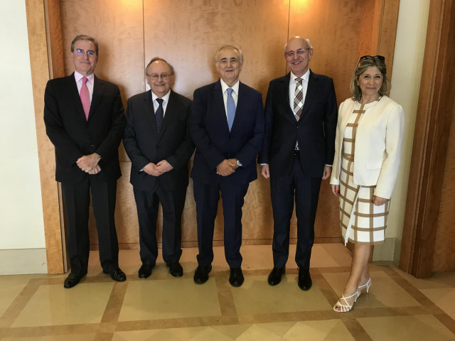 Homenaje al presidente de la Audiencia de A Coruña por su nombramiento como magistrado del Supremo.