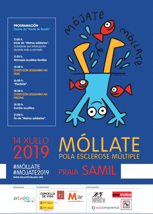 Cartel de la segunda edición de 'Mójate por la esclerosis múltiple'