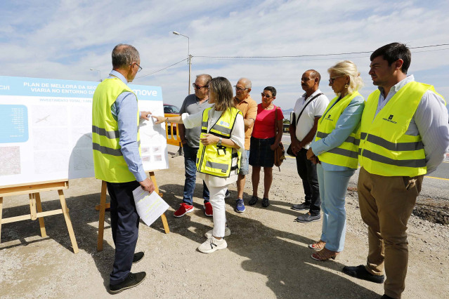 La conselleira Ethel Vázquez ha supervisado las obras de la PO-552 a su paso por Vigo
