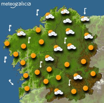 El tiempo para domingo: cielos poco nublados o despejados y temperaturas máximas en ascenso
