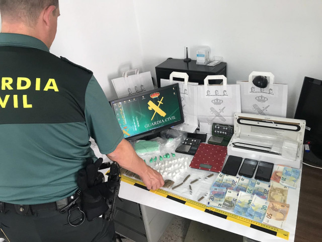 Operación contra el tráfico de drogas en Caldas