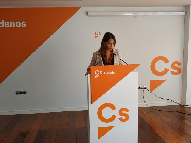 Beatriz Pino durante la rueda de prensa.