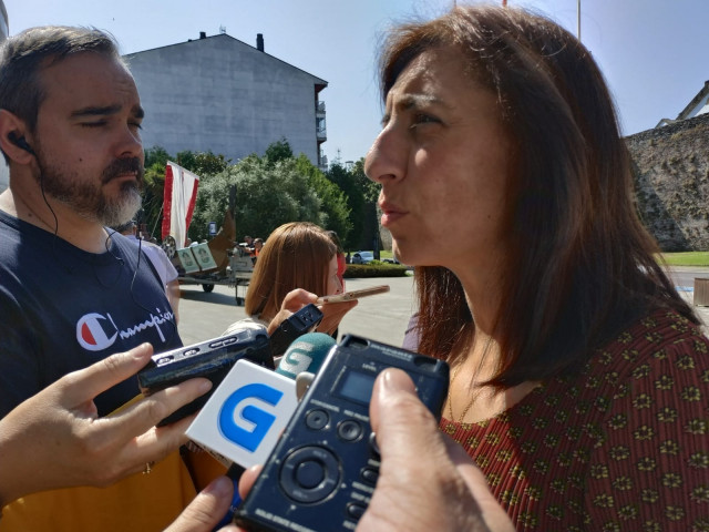 La conselleira de Medio Ambiente, Ángeles Vázquez, en  Lugo