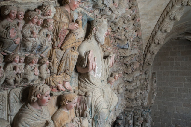 Pórtico de la Gloria restaurado en la Catedral de Santiago