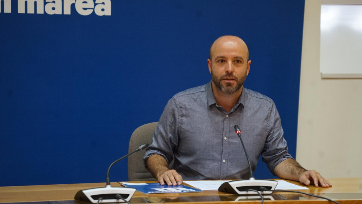 El portavoz de En Marea y portavoz parlamentario del Grupo Mixto en el Parlamento de Galicia, Luís Villares.