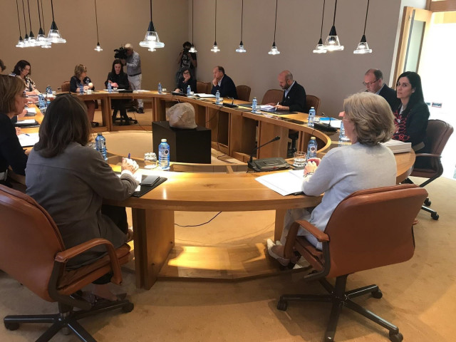 Xunta de Portavoces en el Parlamento gallego.
