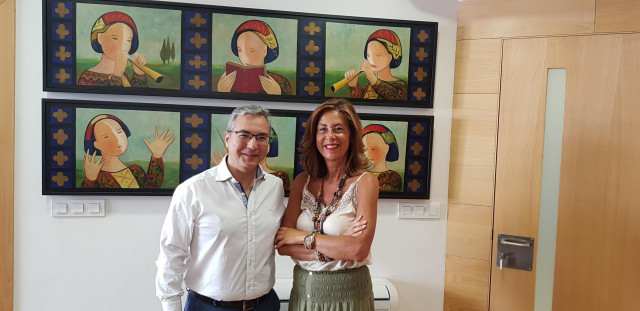 Reunión entre a delegada da Xunta de Ourense y el alcalde de Pereiro de Aguiar