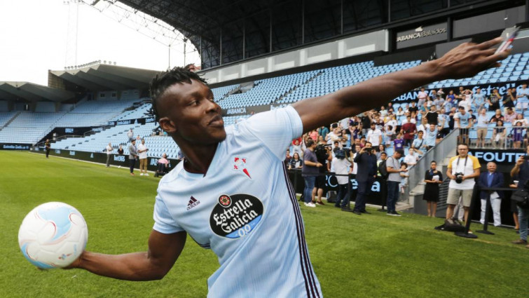 Joseph Aidoo y el muro defensivo del Celta de Vigo
