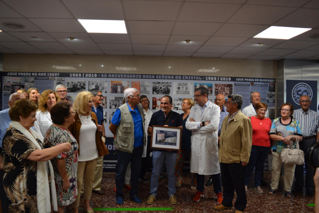 Una exposición fotográfica conmemora los 50 años de la Residencia Sanitaria Nosa Señora do Cristal (Ourense).