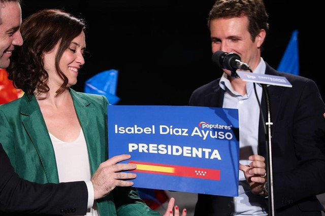 Díaz ayuso pablo casado pp madrid