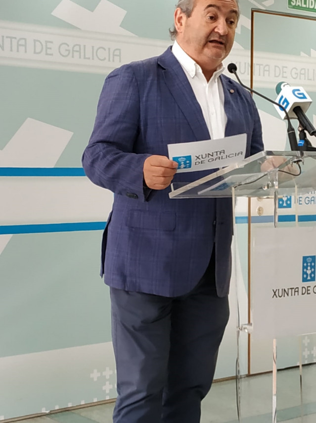 El delegado de la Xunta en Lugo, José Manuel Balseiro, en rueda de prensa.