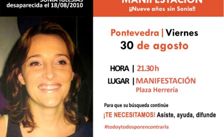 Pontevedra recordará a Sonia Iglesias en el noveno aniversario de su desaparición