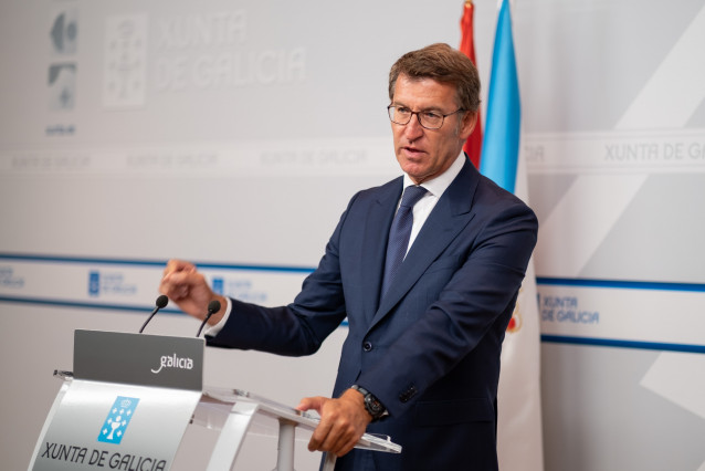 El titular do Goberno galego en la rueda de prensa posterior al Consello de la Xunta
