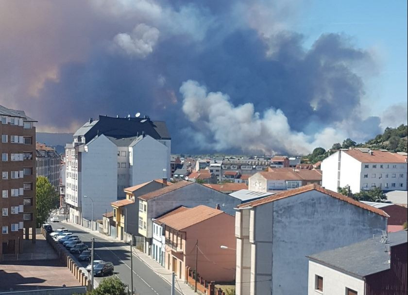 Incendio en monforte de lemos