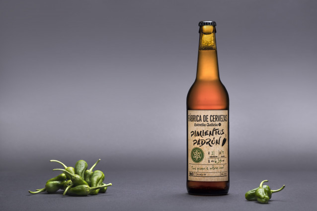 Cerveza Estrella Galicia de Pimientos de Padrón.