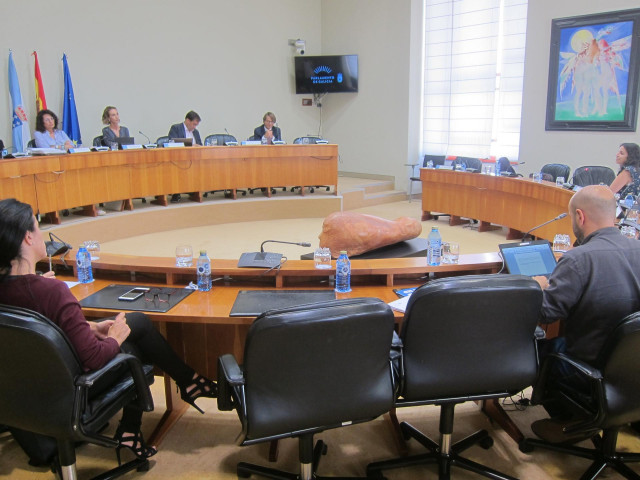 Miguel Corgos en comisión parlamentaria.